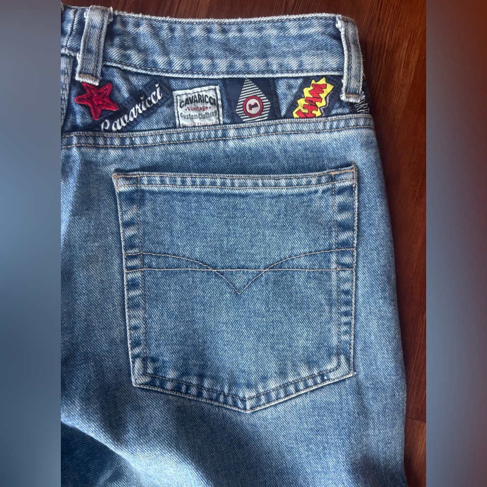 Vintage Z. Cavaricci Denim Jeans with Patches